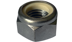 #3-48 Nylon Insert Hex Lock Nuts / 316 Stainless Steel