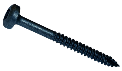 #6 x 1 1/2" Deep Thread Wood Screws / Pocket Hole / Square Drive / Modified Pan Head / Type 17 / Low Carbon Steel / Plain
