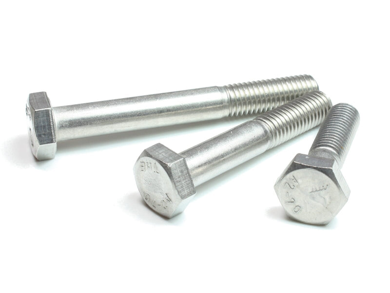 M22-2.50 x 150mm Hex Cap Screws, Partial Thread / Stainless Steel / 18-8 / Passivated / ASTM F593 Alloy Group 2 (18-8); ASME B18.2.1