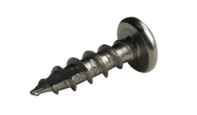#10 x 1" Deep Thread Wood Screws / Phillips / Pan Head / Type 17 Pt / Low Carbon Steel / Nickel