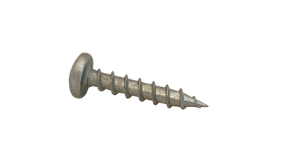 #6 x 7/8" Deep Thread Wood Screws / Phillips / Pan Head / Low Carbon Steel / Zinc