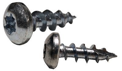 #10 x 1 1/4" Deep Thread Wood Screws / Torx/Six-Lobe / Pan Head / Type 17 Pt / Low Carbon Steel / Zinc