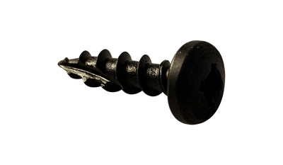 #10 x 1" Deep Thread Wood Screws / Combo / Pan Head / Type 17 / Low Carbon Steel / Black Oxide