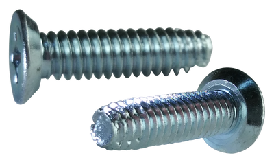 #12-24 x 5/8" Type F Thread Cutting Screws / Phillips / Flat Undercut Head / Low Carbon Steel / Zinc
