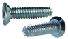 #10-24 x 1/2" Type F Thread Cutting Screws / Phillips / Flat Head / Steel / Zinc / ASME B18.6