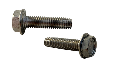 #12-24 x 3/4" Type F Thread Cutting Screws / Unslotted / Hex Washer Head / 18-8 Stainless Steel / Passivated