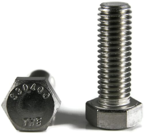Hex Cap Screws / Stainless Steel / 18-8 / Passivated