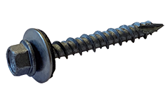 #10 x 1 1/2" Hex Washer Head Self-Drilling Screws, Full Thread / Low Carbon Steel / Mechanically Galvanized / Hot Dipped Galvanized / Bonded Neoprene Washer