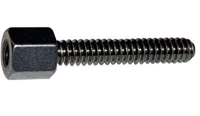 3/16" (AF) Hex Jack Screws / #4-40 x 5/16" / Stainless Steel