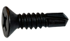 #12-24 x 1 1/4" Drill Point #4 Phillips Flat Head Self-Drilling Screws / Low Carbon Steel / Zinc / ASME B18.6.4