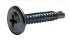 #10-16 x 3/4" Drill Point #3 Phillips Hex Washer Head Self-Drilling Screws, Full Thread / Low Carbon Steel / Zinc / ASME B18.6.4