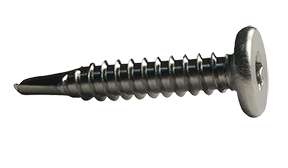 #10 x 1 1/2" Self-Drilling Screws / Six-Lobe (Torx®) / Pancake Head / 18-8 Stainless Steel