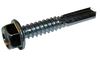 #12-24 x 1 1/4" Drill Point #4 Phillips/Hex Washer Hex Washer Head Self-Drilling Screws / Low Carbon Steel / Plain / ASME B18.6.4