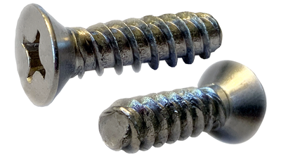 #10 x 5/8" Thread Forming Screws for Plastics (48-2) / Phillips / Flat Head / 18-8 Stainless Steel / Passivated
