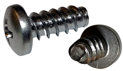 #2 x 3/8" Thread Forming Screws for Plastics (48-2) / Phillips / Pan Head / 410 Stainless Steel / Passivated