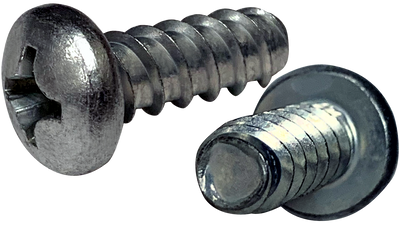 #2 x 5/8" Thread Forming Screws for Plastics (48-2) / Phillips / Pan Head / Low Carbon Steel / Zinc / Made in USA