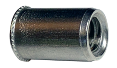 1/4-20 (Max Grip .130) Small Flange Threaded Inserts / 303 Stainless Steel