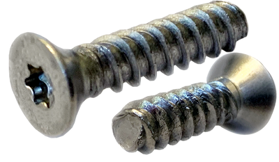 #2 x 1/2" Thread Forming Screws for Plastics (48-2) / Torx/Six-Lobe / Flat Head / 18-8 Stainless Steel / Passivated
