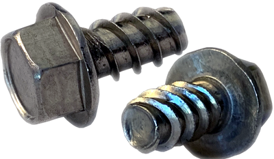 1/4" x 3/4" Thread Forming Screws for Plastics (48-2) / Unslotted / Hex Washer Head / 18-8 Stainless Steel / Passivated