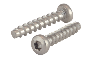 M4-1.75 x 25 mm Thread Forming Screws for Plastics 45 / Torx/Six-Lobe / Pan Head / A2 Stainless Steel / Passivated