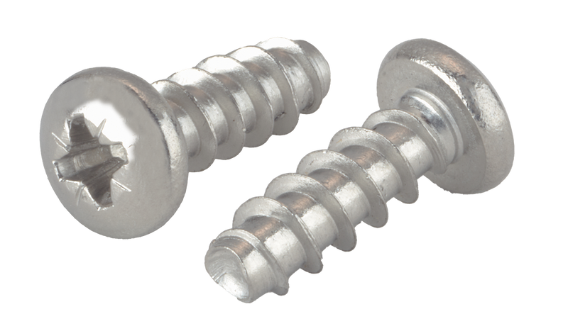 M5-2.3 x 30 mm Thread Forming Screws for Plastics 45 / Pozi / Pan Head / 18-8 Stainless Steel (A2)