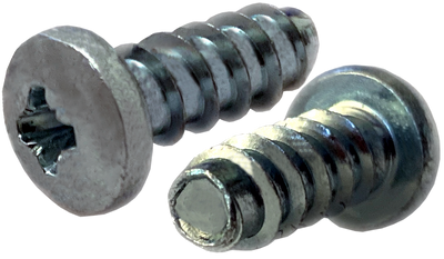 M4-1.75 x 6 mm Thread Forming Screws for Plastics 45 / Pozi / Pan Head / Low Carbon Steel / Zinc