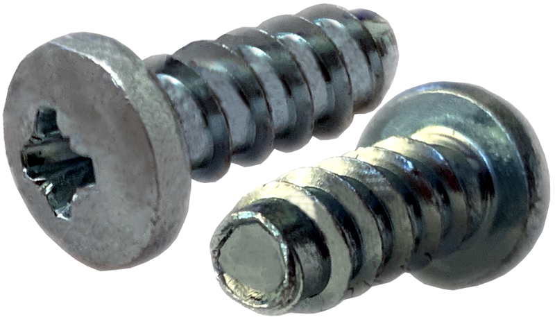 M2.#2-1.0 x 12 mm Thread Forming Screws for Plastics 45 / Pozi / Pan Head / Steel / Zinc