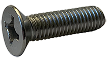M3.#5-0.6 x 12 mm Machine Screws / Phillips / Flat Head / 18-8 Stainless Steel / DIN965