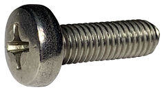 M4-0.7 x 12 mm Machine Screws / Phillips / Pan Head / 316 Stainless Steel (A4) / DIN7985A