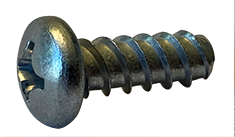 M1.#6-0.67 x 4 mm Type PT Style Thread Forming Screws / Phillips / Pan Head / Steel / Zinc