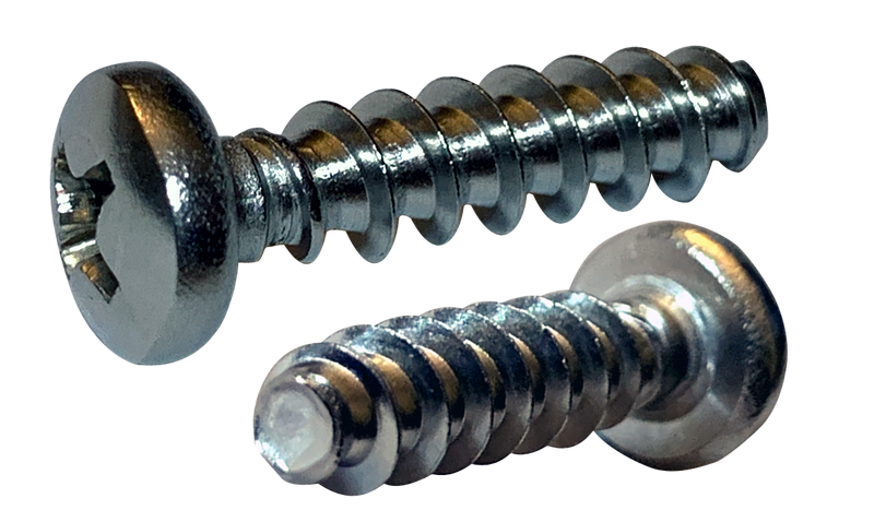 M2.#5-1.12 x 16 mm Type PT Style Thread Forming Screws / Phillips / Pan Head / 18-8 Stainless Steel (A2)