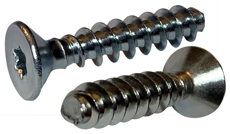 M2.#5-1.12 x 12 mm Type PT Style Thread Forming Screws / Six-Lobe (Torx®) / Flat Head / 18-8 Stainless Steel (A2)