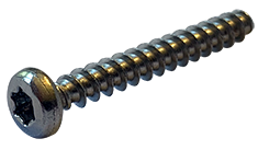 M2.#2-0.98 x 5 mm Type PT Style Thread Forming Screws / Six-Lobe (Torx®) / Pan Head / 18-8 Stainless Steel (A2)