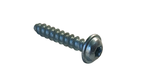 M2.#2-0.98 x 6 mm Type PT Style Thread Forming Screws / Six-Lobe (Torx®) / Round Washer Head / Steel / Zinc