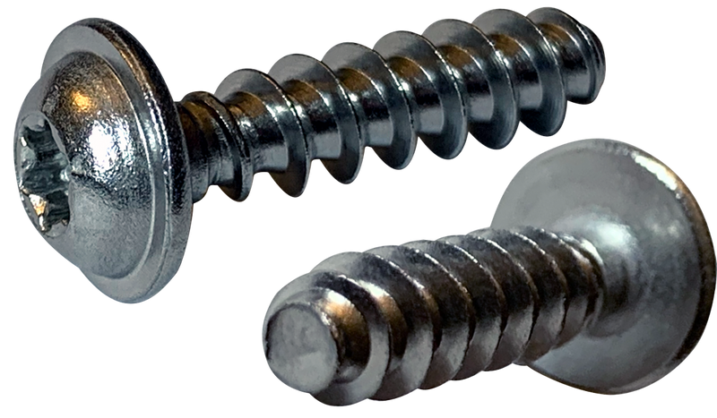 M2.#2-0.98 x 6 mm Type PT Style Thread Forming Screws / Six-Lobe (Torx®) / Round Washer Head / 18-8 Stainless Steel (A2)