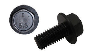 M12-1.75 x 50 mm Hex Flange Bolts / Non-Serrated / Grade 8.8 / Plain / DIN6921