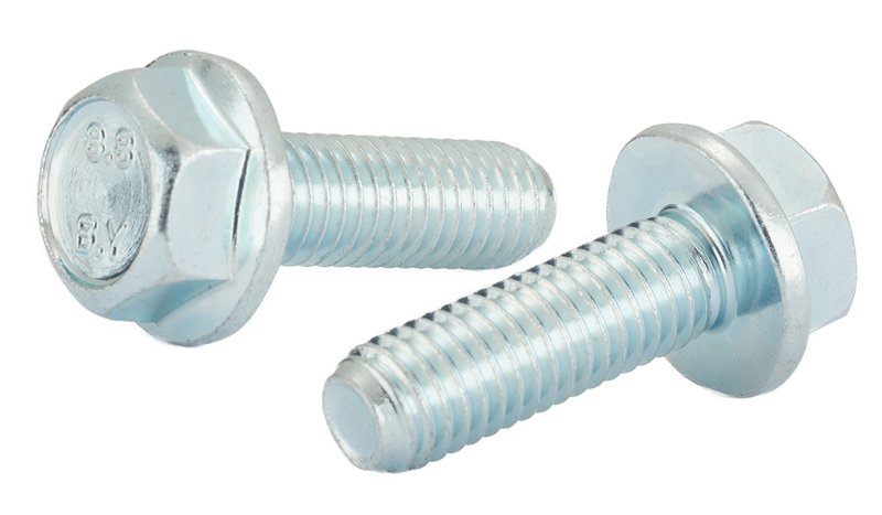 M12-1.75 x 70 mm Hex Flange Bolts / Non-Serrated / Grade 8.8 / Zinc / DIN6921