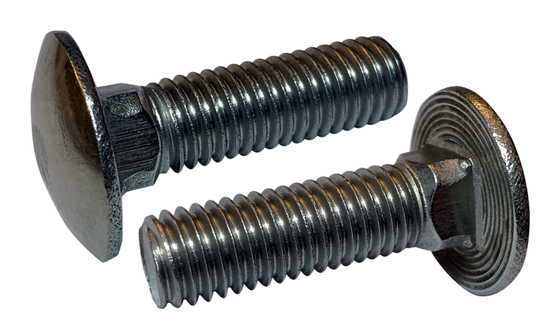 M10-1.5 x 120 mm Carriage Bolts / Full Thread / 18-8 Stainless Steel (A2) / DIN603