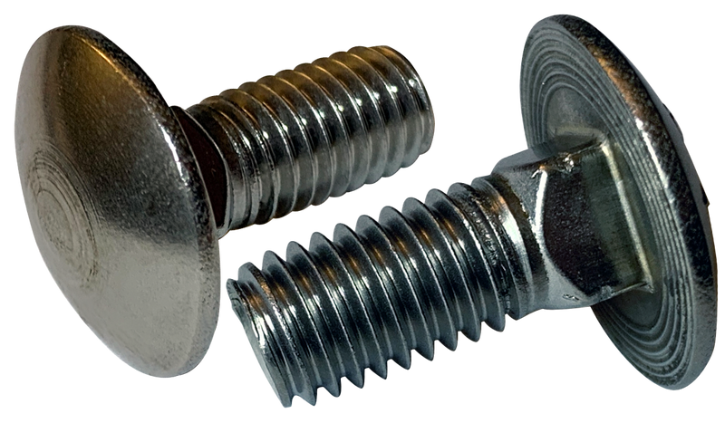 M10-1.5 x 30 mm Carriage Bolts / Full Thread / 316 Stainless Steel (A4) / DIN603