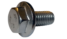 M10-1.5 x 20 mm Hex Flange Bolts / Non-Serrated / 18-8 Stainless Steel (A2) / DIN6921