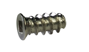 M6.3 x 13 mm European Drawer Slide Wood Screws / Square / Flat Head / Steel / Nickel