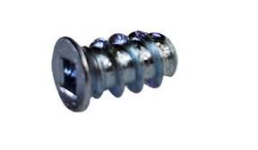 M6.3 x 11.5 mm European Drawer Slide Wood Screws / Square / Flat Head / Steel / Zinc