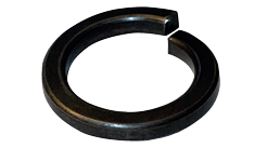 M4 High Collar Split Lockwashers / Steel / Black Oxide / DIN7980