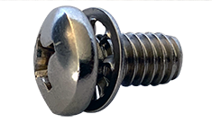 M4-0.7 x 14 mm SEMS Screws / Internal Tooth Washer / Phillips / Pan Head / Stainless Steel