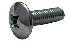 M4-0.7 x 8 mm Machine Screws / Phillips / Truss Head / Steel / Class 4.8 / Zinc