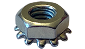 M10-1.5 Hex Keps Nuts / Steel / Zinc