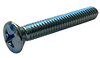 #10-24 x 1 3/4" Phillips Oval Head Machine Screws, Full Thread / Low Carbon Steel / Zinc / ASTM A307; ASME B18.6.3