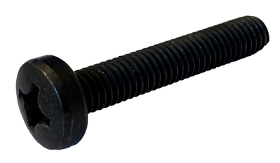 5/16"-18 x 2" Machine Screws / Phillips / Pan Head / Low Carbon Steel / Black Zinc / Zinc Black