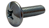 5/16"-18 x 4" Phillips Truss Head Machine Screws, Full Thread / Low Carbon Steel / Zinc / ASTM A307; ASME B18.6.3