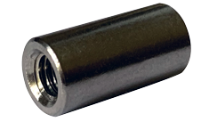 M6-1.0 x 20 mm (10mm OD) Round Coupling Nuts / 18-8 Stainless Steel (A2) / Metric Type 9070